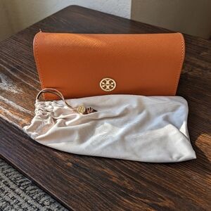 Tory Burch Orange Sunglass Sunnies Case and Bag